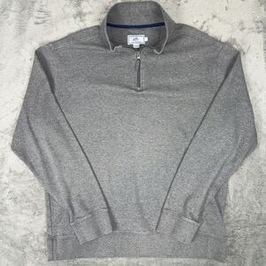 Southern Tide Shirt Mens Large Skipjack 1/4 Zip Pullover Gray The‎ Wilds